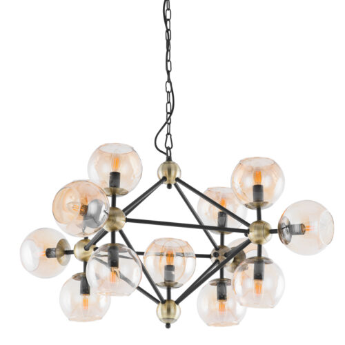 Pendant lamp Lux Rebekka – modern pendant lamp in black