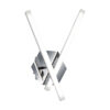 Wall lamp Lux Lucio – LED wall lamp in chrome and metal alloy