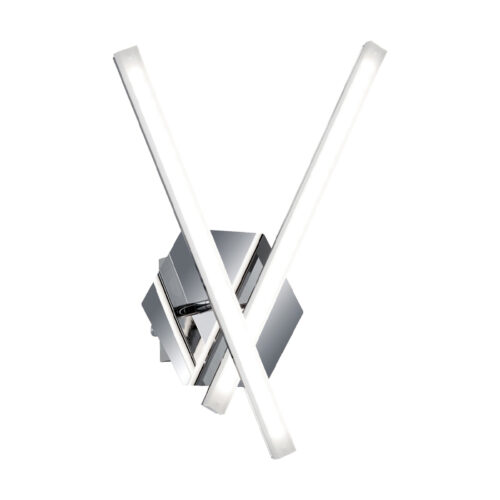 Wall lamp Lux Lucio – LED wall lamp in chrome and metal alloy