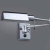Bedside lamp Lux Senti – bedside lamps in chrome and metal alloy
