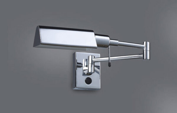 Bedside lamp Lux Senti – bedside lamps in chrome and metal alloy