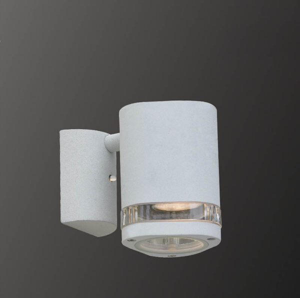 Outdoor wall light Lux Noell – outdoor wall lights in white and aluminum