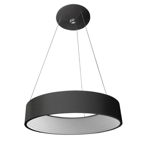 Pendant lamp Lux Mattia 32w – modern pendant lamp in black and aluminium acrylic