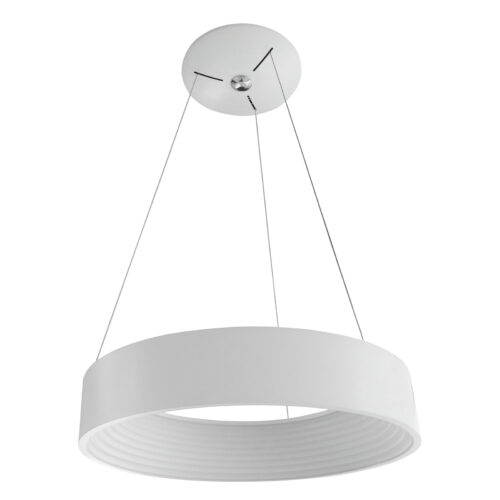 Pendant lamp Lux Mattia – modern pendant lamp in white and aluminium acrylic