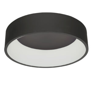 Flush mount ceiling light Lux Chiara – flush mount ceiling lights in black and aluminium acrylic
