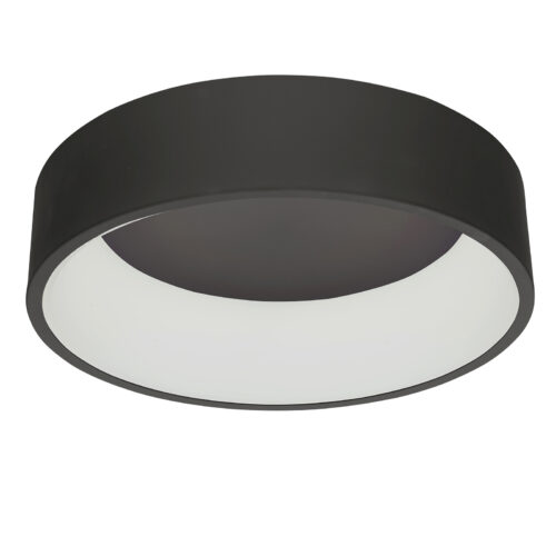 Flush mount ceiling light Lux Chiara – flush mount ceiling lights in black and aluminium acrylic