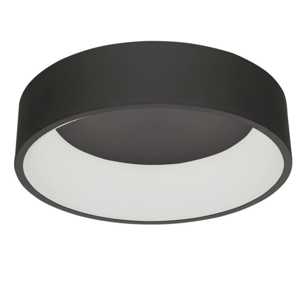 Flush mount ceiling light Lux Chiara – flush mount ceiling lights in black and aluminium acrylic