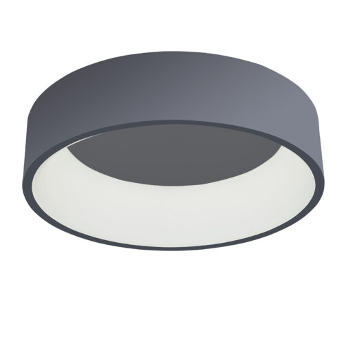 Flush mount ceiling light Lux Chiara – flush mount ceiling lights in grey and aluminium acrylic