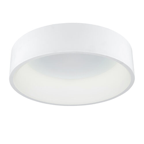 Flush mount ceiling light Lux Chiara 32w – flush mount ceiling lights in white and aluminium acrylic