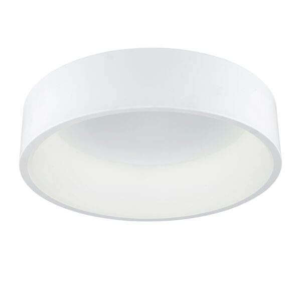 Flush mount ceiling light Lux Chiara 32w – flush mount ceiling lights in white and aluminium acrylic
