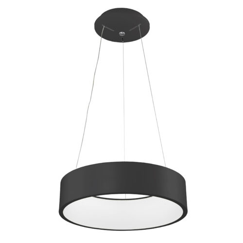 Pendant lamp Lux Chiara – modern pendant lamp in black and aluminium acrylic