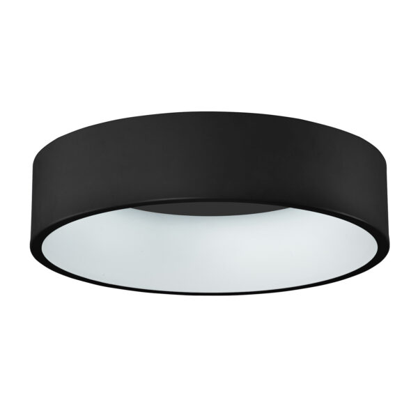 Flush mount ceiling light Lux Chiara – flush mount ceiling lights in black and aluminium acrylic