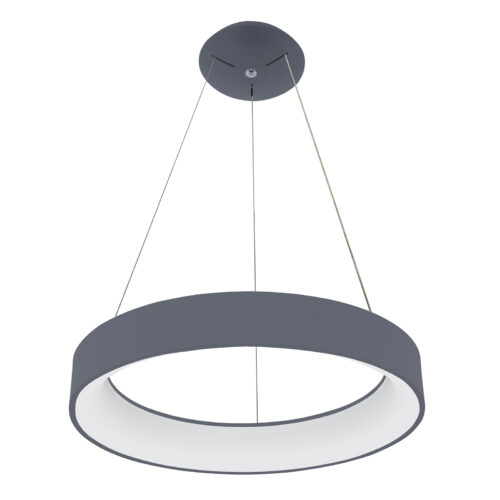 Pendant lamp Lux Chiara – modern pendant lamp in grey and aluminium acrylic