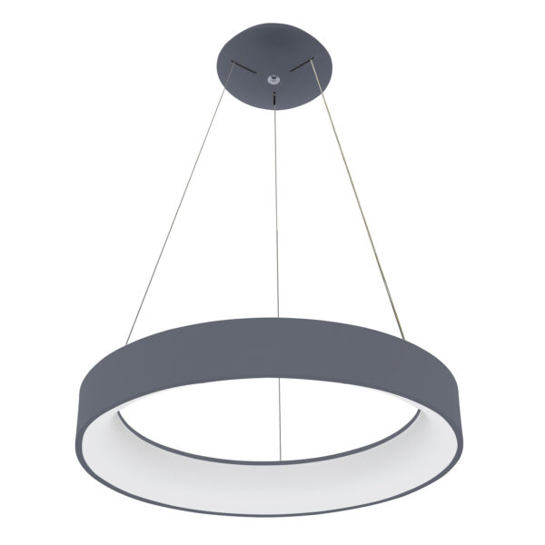 Pendant lamp Lux Chiara – modern pendant lamp in grey and aluminium acrylic