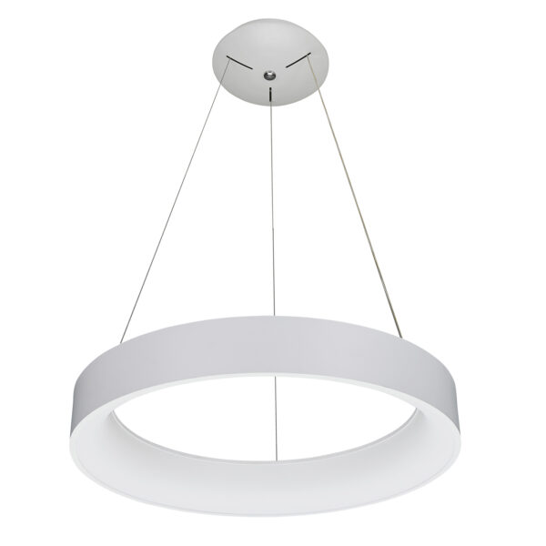 Pendant lamp Lux Chiara 42w – modern pendant lamp in white and aluminium acrylic