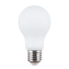 Modern LED bulb Lux E27 9W 3000K A60 MILKY – modern led bulbs in opal white and steel