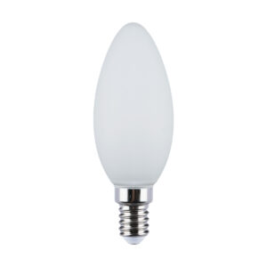 Modern LED bulb Lux E14 4.5W B35 MILKY 3000K – modern led bulbs in opal white and steel