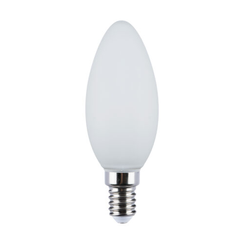 Modern LED bulb Lux E14 4.5W 3S Dimm Milky 4000K – modern led bulbs in white and metal alloy