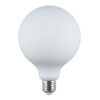 Modern LED bulb Lux E27 9W 3000K G125 MILKY – modern led bulbs in opal white and steel