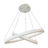 Pendant lamp Lux Jovita – modern pendant lamp in white and aluminium acrylic