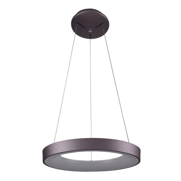 Pendant lamp Lux Giulia – modern pendant lamp in coffee and aluminium acrylic