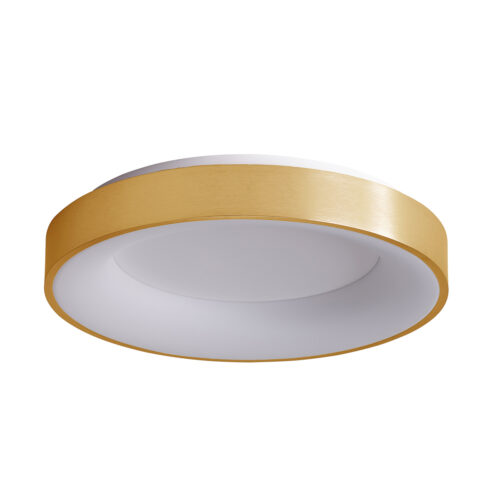 Flush mount ceiling light Lux Giulia 50w – flush mount ceiling lights in golden brushed and aluminium acrylic