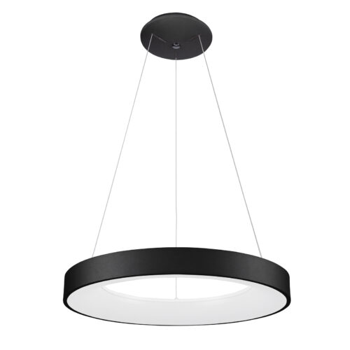 Pendant lamp Lux Giulia – modern pendant lamp in black and aluminium acrylic