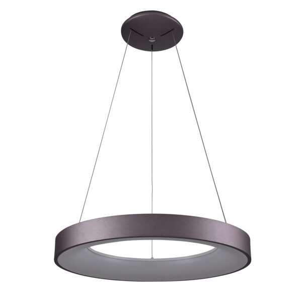 Pendant lamp Lux Giulia – modern pendant lamp in coffee and aluminium acrylic