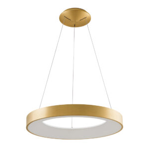 Pendant lamp Lux Giulia 50w – modern pendant lamp in golden brushed and aluminium acrylic