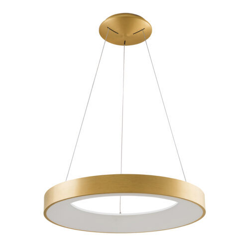 Pendant lamp Lux Giulia 50w – modern pendant lamp in golden brushed and aluminium acrylic