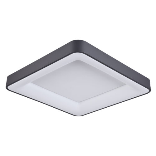 Flush mount ceiling light Lux Giacinto – flush mount ceiling lights in black and aluminium acrylic