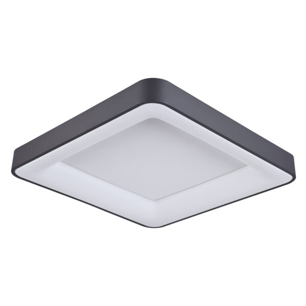 Flush mount ceiling light Lux Giacinto – flush mount ceiling lights in black and aluminium acrylic