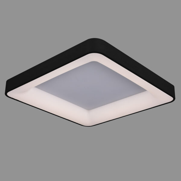 Flush mount ceiling light Lux Giacinto 5304-850SQC-BK-3
