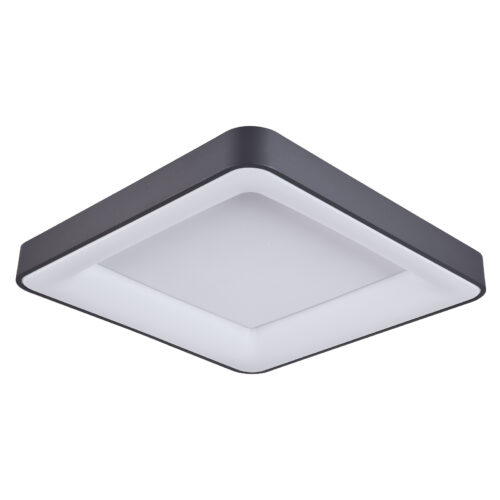 Flush mount ceiling light Lux Giacinto – flush mount ceiling lights in black and aluminium acrylic