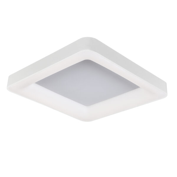 Flush mount ceiling light Lux Giacinto 50w – flush mount ceiling lights in white and aluminium acrylic