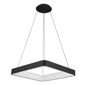 Pendant lamp Lux Giacinto – modern pendant lamp in black and aluminium acrylic