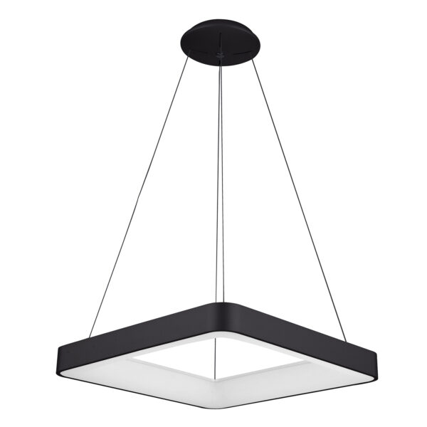 Pendant lamp Lux Giacinto – modern pendant lamp in black and aluminium acrylic