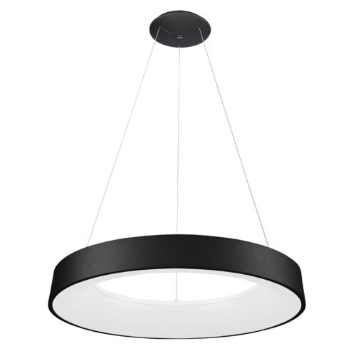 Pendant lamp Lux Giulia – modern pendant lamp in black and aluminium acrylic
