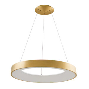 Pendant lamp Lux Giulia 80w – modern pendant lamp in golden brushed and aluminium acrylic
