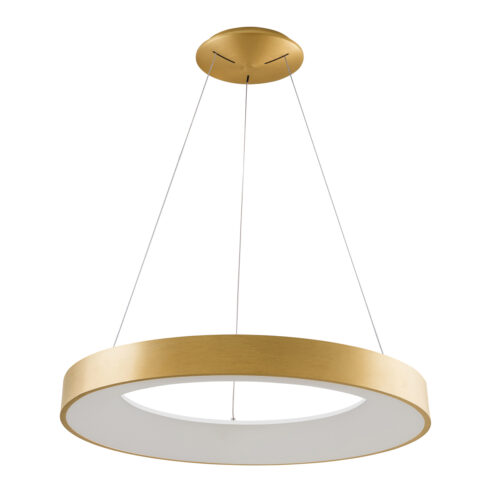 Pendant lamp Lux Giulia 80w – modern pendant lamp in golden brushed and aluminium acrylic