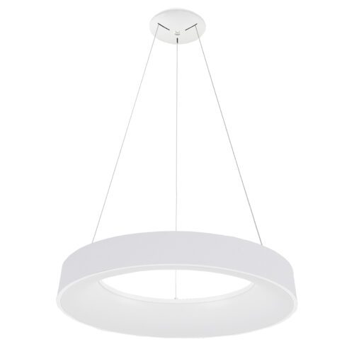 Pendant lamp Lux Giulia – modern pendant lamp in white and aluminium acrylic