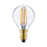 Retro LED bulb Lux P45 Clear 4K – retro led bulbs in transparent and metal alloy