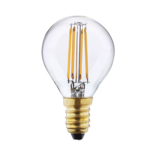 Retro LED bulb Lux P45 Clear 4K – retro led bulbs in transparent and metal alloy