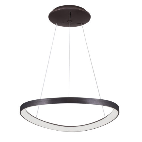 Pendant lamp Lux Morfi 48w – modern pendant lamp in coffee brushed and aluminium acrylic