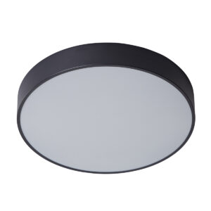 Flush mount ceiling light Lux Orbital 30w – flush mount ceiling lights in sandblasted black and acrylic