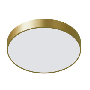 Flush mount ceiling light Lux Orbital – flush mount ceiling lights in golden sandblasted and acrylic