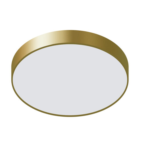 Flush mount ceiling light Lux Orbital – flush mount ceiling lights in golden sandblasted and acrylic
