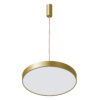 Pendant lamp Lux Orbital – modern pendant lamp in golden sandblasted and acrylic