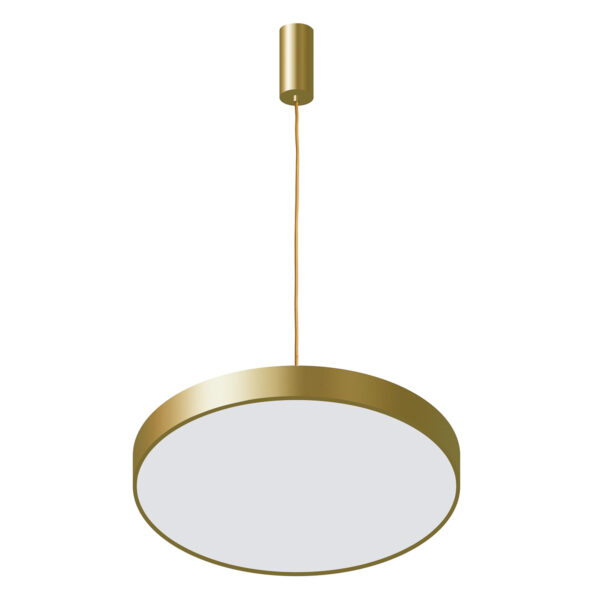 Pendant lamp Lux Orbital – modern pendant lamp in golden sandblasted and acrylic