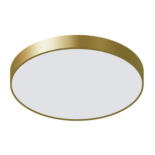 Flush mount ceiling light Lux Orbital – flush mount ceiling lights in golden sandblasted and acrylic